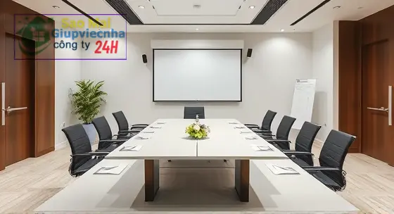 mẹo dọn dẹp phòng họp nhanh gọn