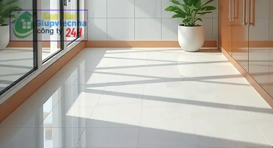 cách lau sàn không trượt