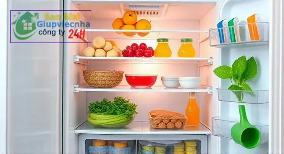 mẹo vệ sinh tủ lạnh sạch sẽ