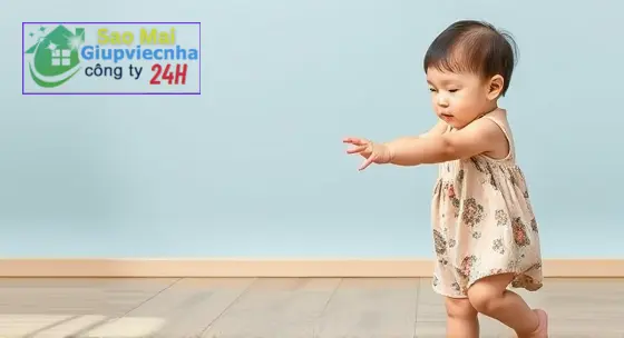 phòng tránh nguy hiểm cho bé khi tập đi