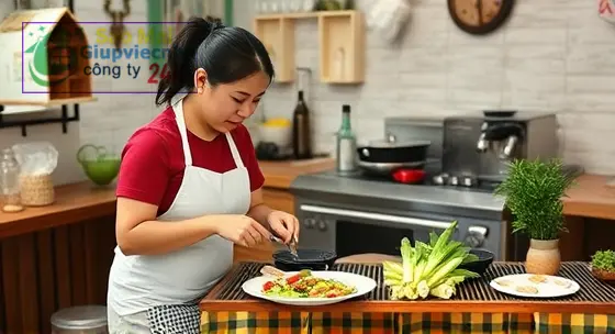 tìm giúp việc nấu ăn TPHCM