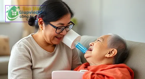 hướng dẫn cho bệnh nhân ăn qua ống thông