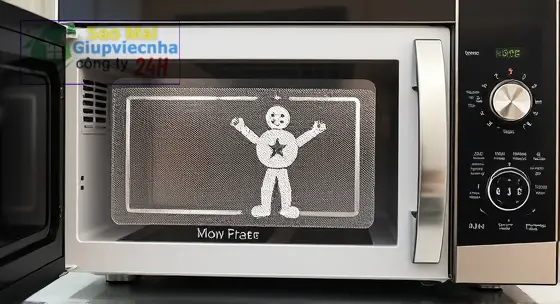 hướng dẫn lau lò vi sóng siêu tốc