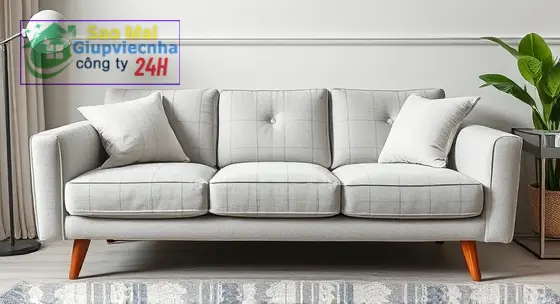 vệ sinh sofa vải tại nhà không cần máy hút bụi