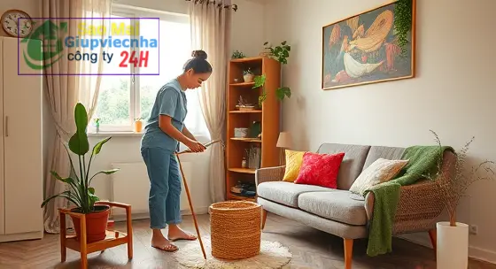cần tìm giúp việc ở lại tại Bình Dương