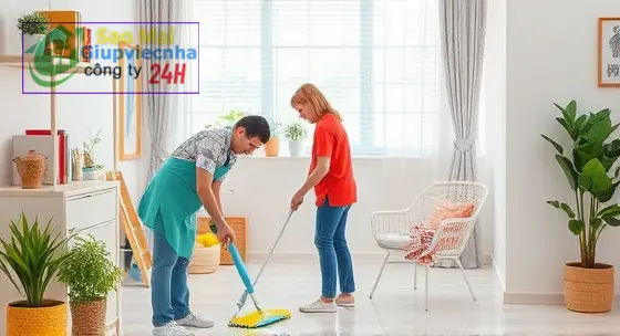 tạp vụ văn phòng khác giúp việc nhà ra sao