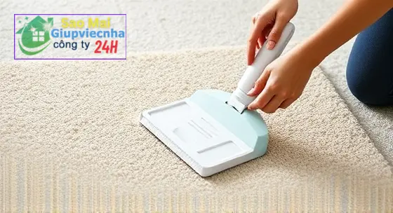 hướng dẫn làm sạch thảm thủ công