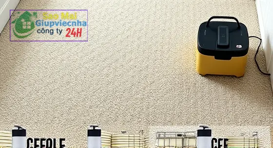 mẹo vệ sinh thảm tại nhà không máy